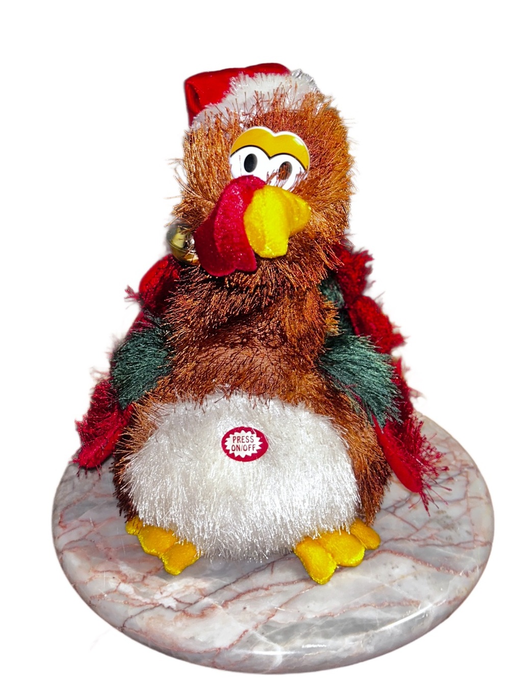 Dan Dee ~ Christmas Turkey ~ Animated/ Plays “Deck The Halls” ~ Works/ Video